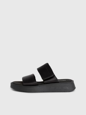 black satin sandals for women calvin klein jeans