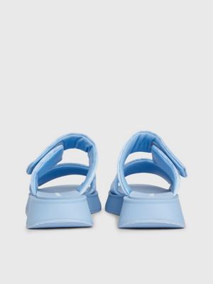 dusk blue satin sandals for women calvin klein jeans