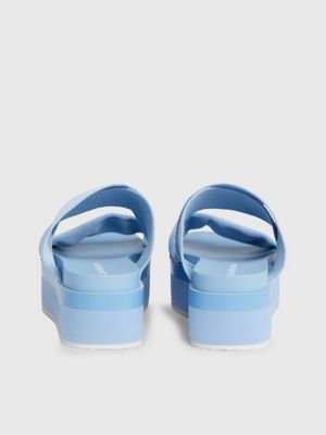 dusk blue/mediterranean blue platform sandals for women calvin klein jeans