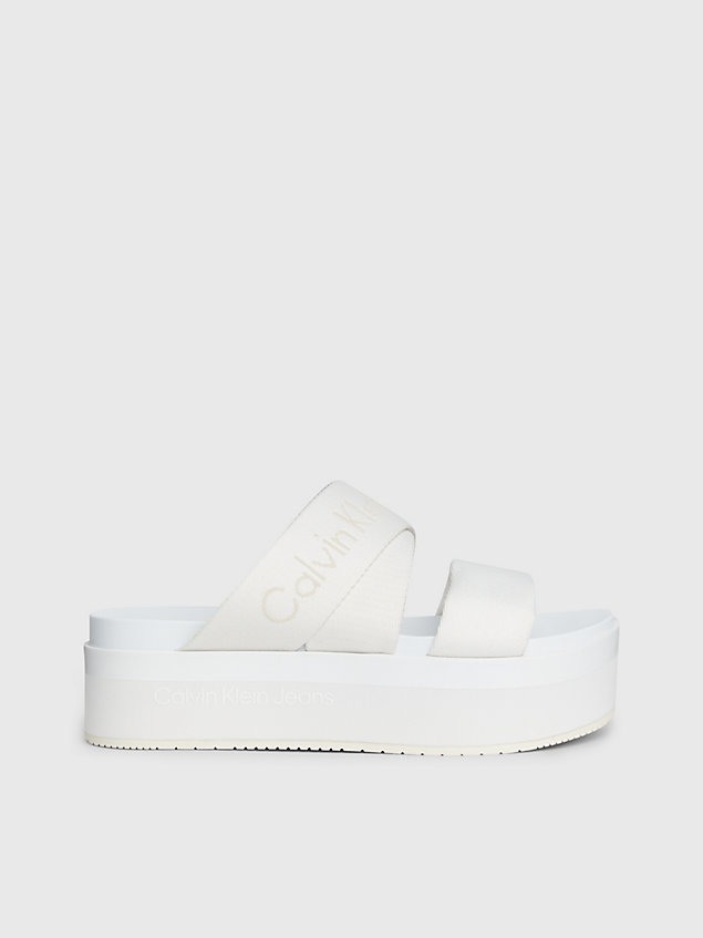 white platform sandals for women calvin klein jeans