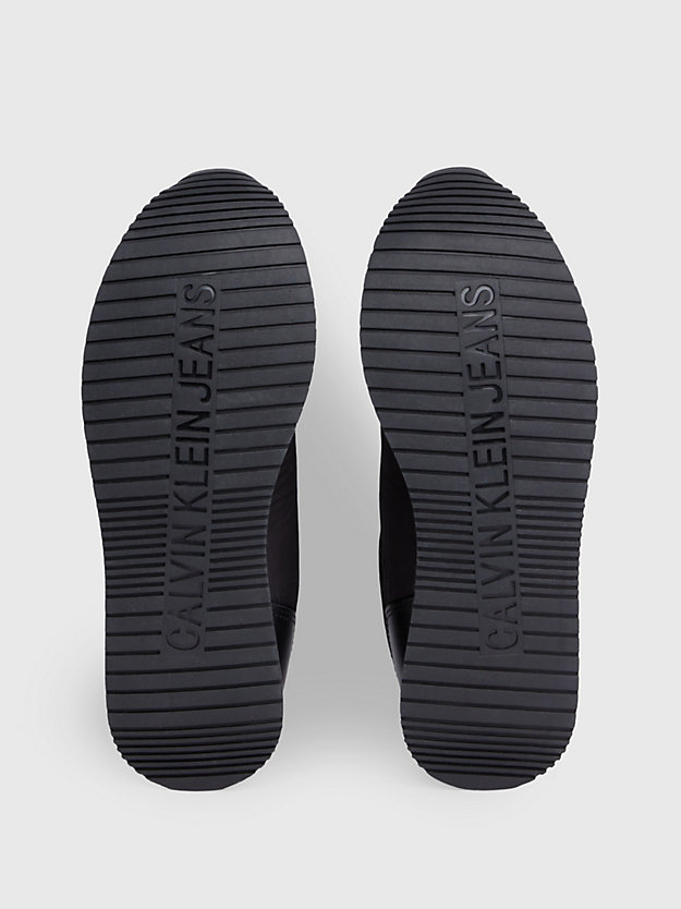 baskets avec logo black/bright white pour femmes calvin klein jeans