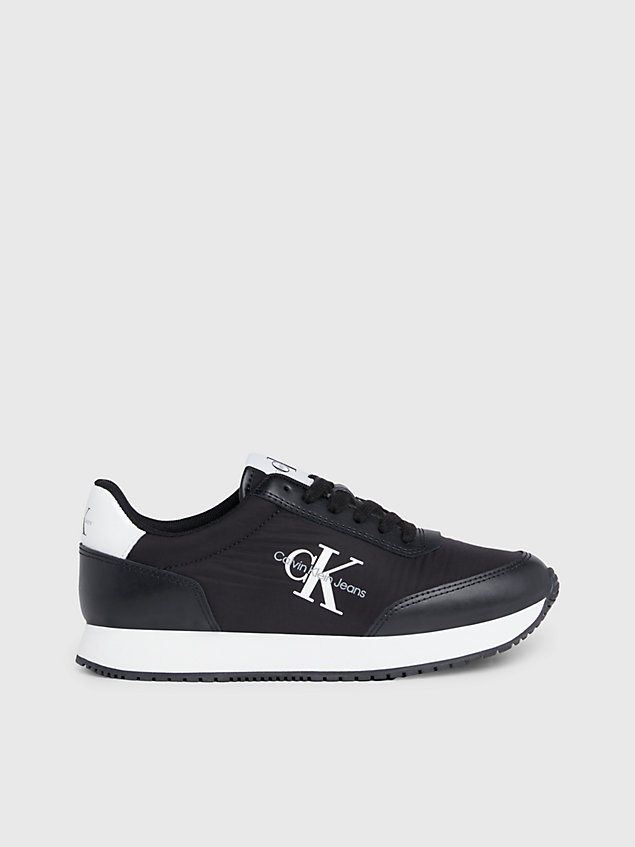 baskets avec logo black pour femmes calvin klein jeans
