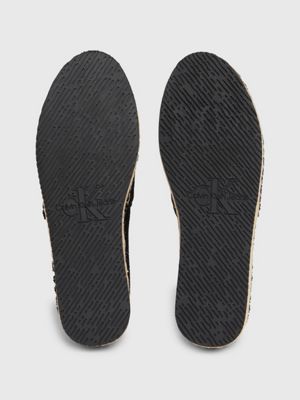 black knit platform espadrilles for women calvin klein jeans