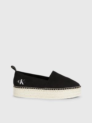 Canvas Platform Espadrille Trainers Calvin Klein YW0YW01378BEH