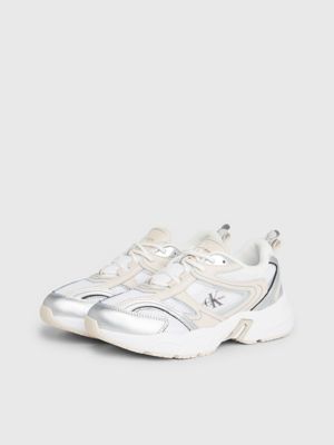 Calvin klein hot sale white sneakers