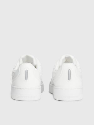 bright white/silver trainers for women calvin klein jeans