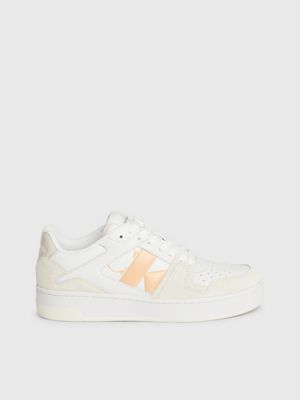 white suede trainers for women calvin klein jeans