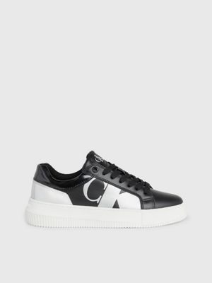 calvin klein black trainers womens