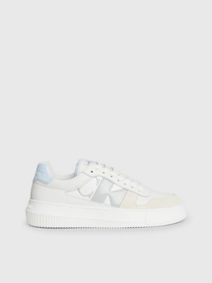 white leather trainers for women calvin klein jeans