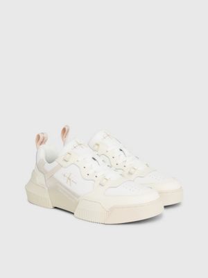 calvin klein white trainers