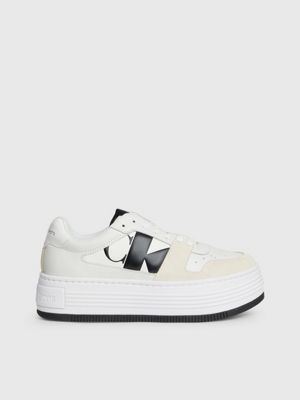 Calvin Klein - Zapatillas Mujer Classic Cupsole Lace Up 1269 Bright White  Black - Ryses