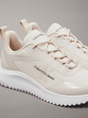 Calvin klein womens white trainers hotsell