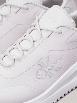 lilac ash/bright white ripstop trainers for women calvin klein jeans