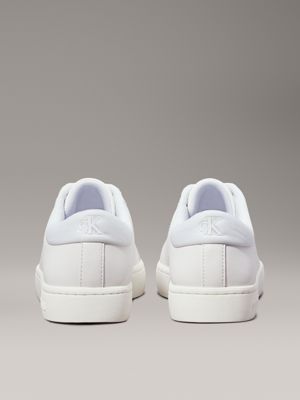 bright white/plein air leather trainers for women calvin klein jeans