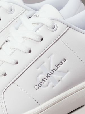 bright white/plein air leather trainers for women calvin klein jeans