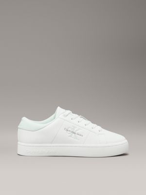 blue leather trainers for women calvin klein jeans