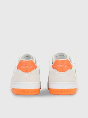 Calvin klein hot sale orange trainers