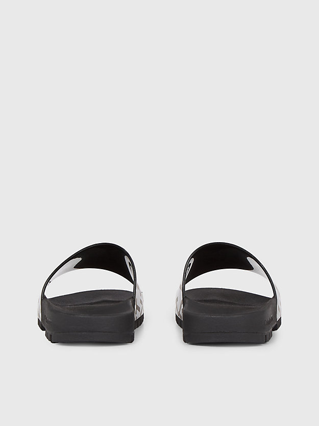 triple black logo-slippers für damen - calvin klein jeans