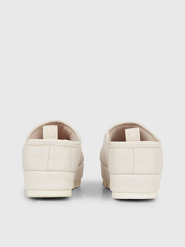 beige platform slippers for women calvin klein jeans