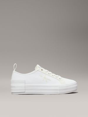 Canvas Platform Trainers Calvin Klein YW0YW014650F8