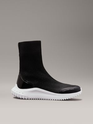 black high-top sock trainers for women calvin klein jeans