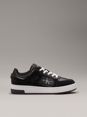 black leather trainers for women calvin klein jeans