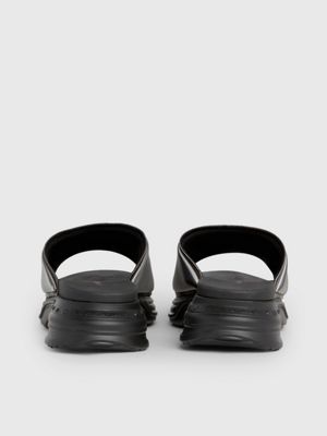 Calvin klein metallic sliders on sale