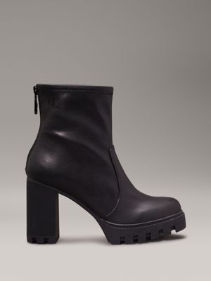 Black heeled boots best sale