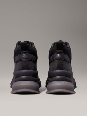 black high-top wedge trainers for women calvin klein jeans