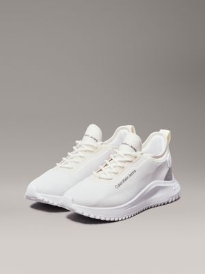 creamy white/bright white trainers for women calvin klein jeans