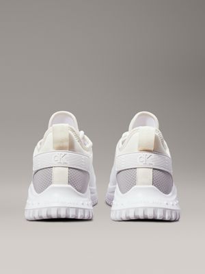 creamy white/bright white trainers for women calvin klein jeans