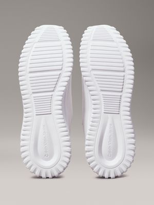 creamy white/bright white trainers for women calvin klein jeans