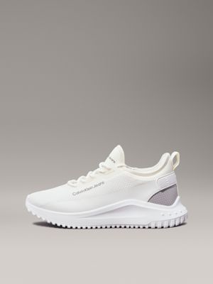 creamy white/bright white trainers for women calvin klein jeans