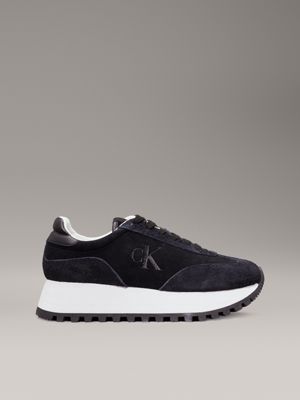 black suede trainers for women calvin klein jeans