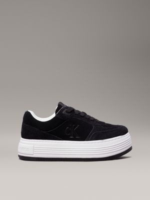 black suede platform trainers for women calvin klein jeans