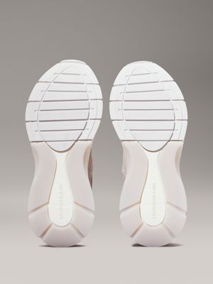 eggshell/goat leather wedge trainers for women calvin klein jeans