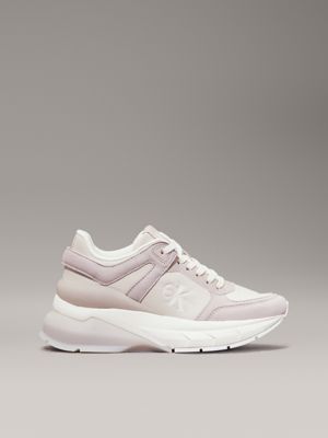 Leather Platform Trainers Calvin Klein HW0HW022020LI