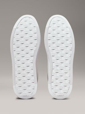 triple bright white high-top platform trainers for women calvin klein jeans