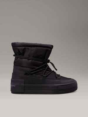 black warm platform snowboots for women calvin klein jeans