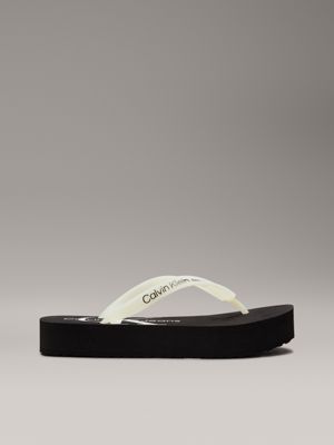 Calvin klein wedge flip flops hotsell