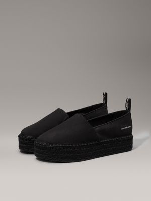 black platform espadrilles for women calvin klein jeans