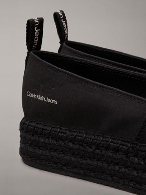 black platform espadrilles for women calvin klein jeans