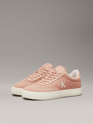 tuscany/eggshell canvas trainers for women calvin klein jeans