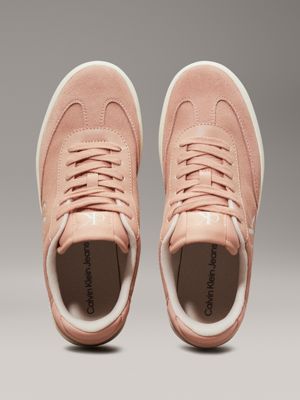 tuscany/eggshell canvas trainers for women calvin klein jeans