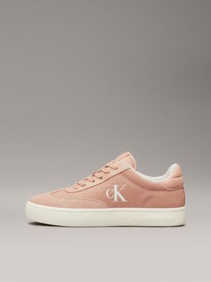 tuscany/eggshell canvas trainers for women calvin klein jeans