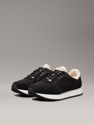 black/tapioca trainers for women calvin klein jeans