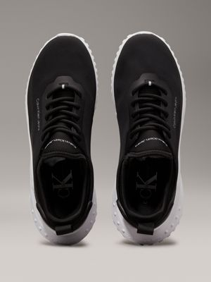 sneaker in ripstop black/bright white da donne calvin klein jeans