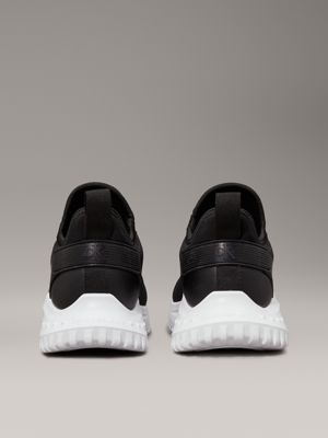 black/bright white ripstop trainers for women calvin klein jeans