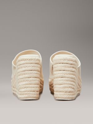 turtledove platform espadrille wedge sliders for women calvin klein jeans