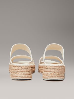 turtledove canvas platform espadrilles for women calvin klein jeans